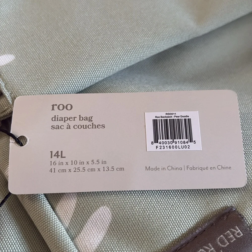 Red Rovr Roo Diaper Bag 14L - Picture 8 of 8